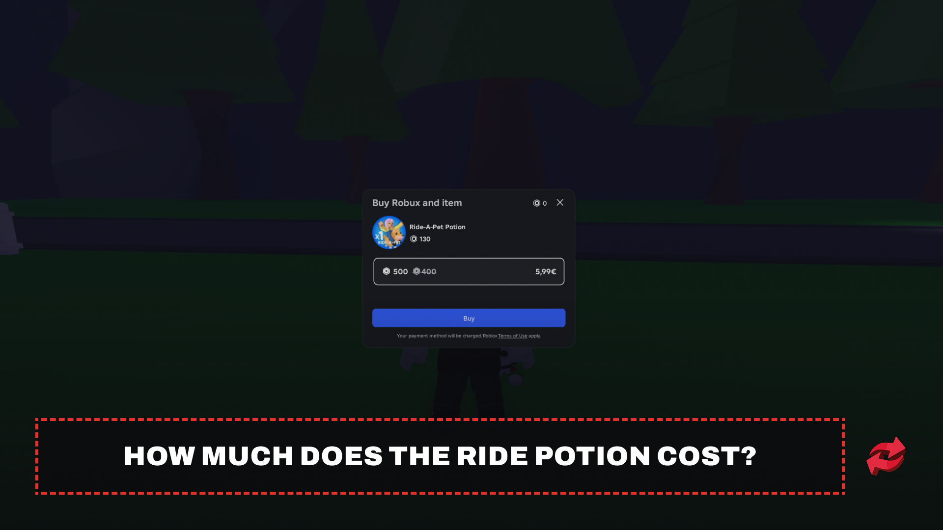 How Much Does the Ride Potion Cost