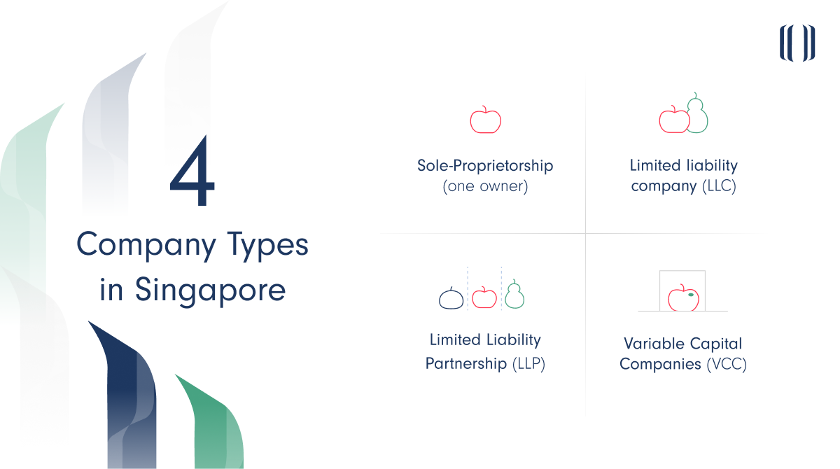 Four company types in Singapore