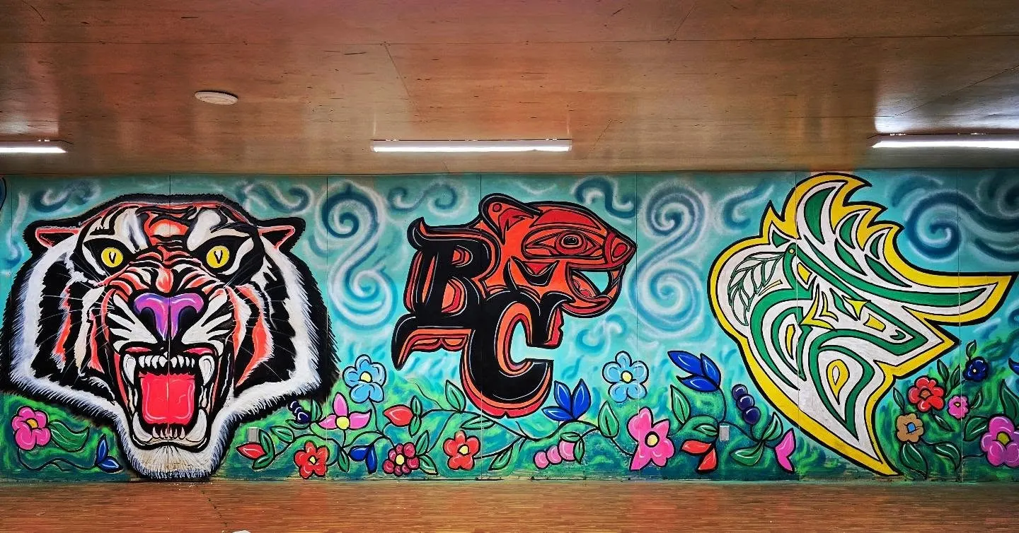 Saskatchewan artists bring CFL’s Indigenous logos to life through mural