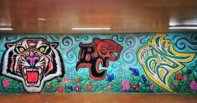 Saskatchewan artists bring CFL’s Indigenous logos to life through mural