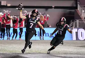 REDBLACKS win a thriller over the Argos (40 - 39) in home finale