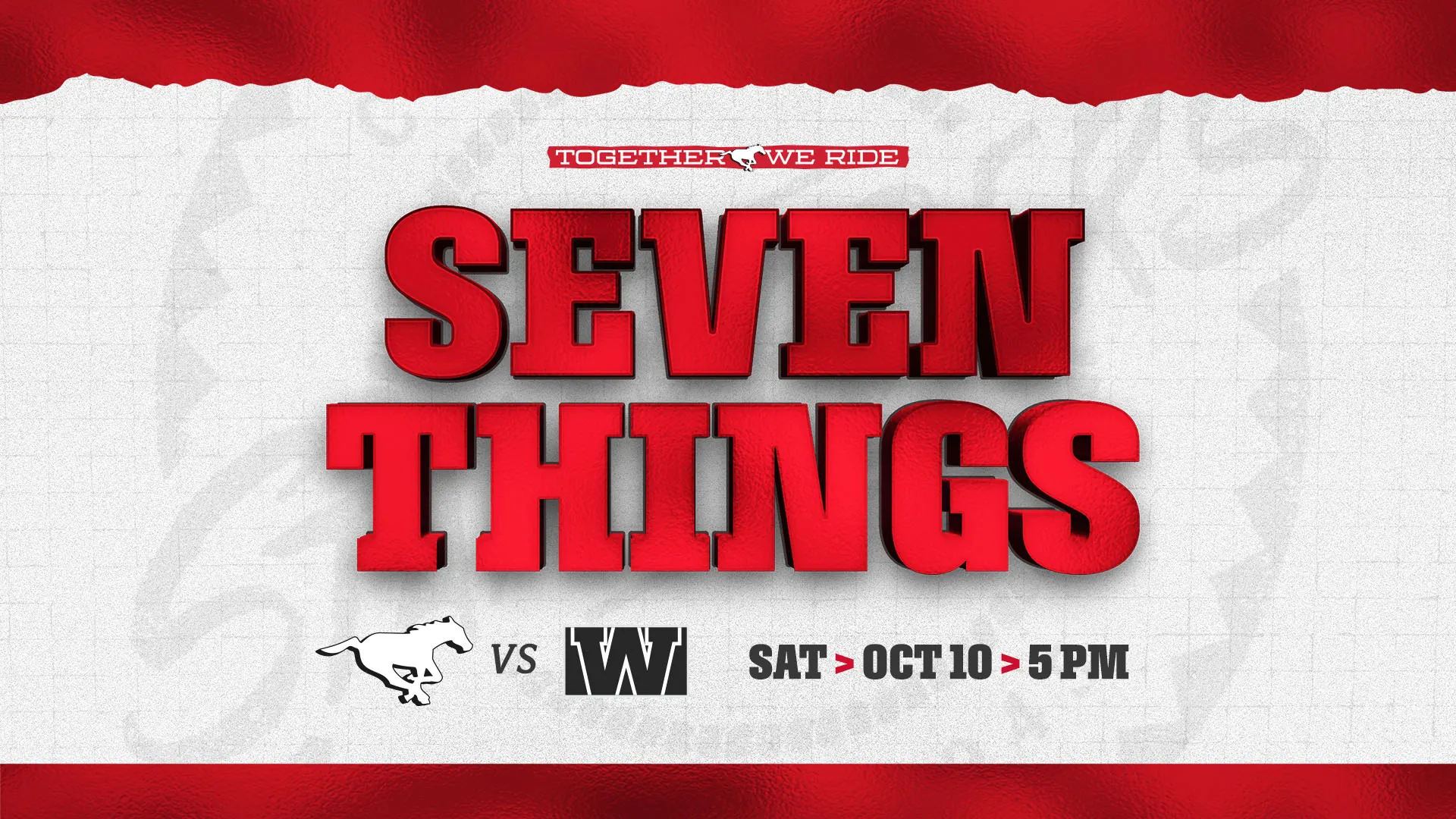 7 Things | Stamps @ Bombers | 10.10.26