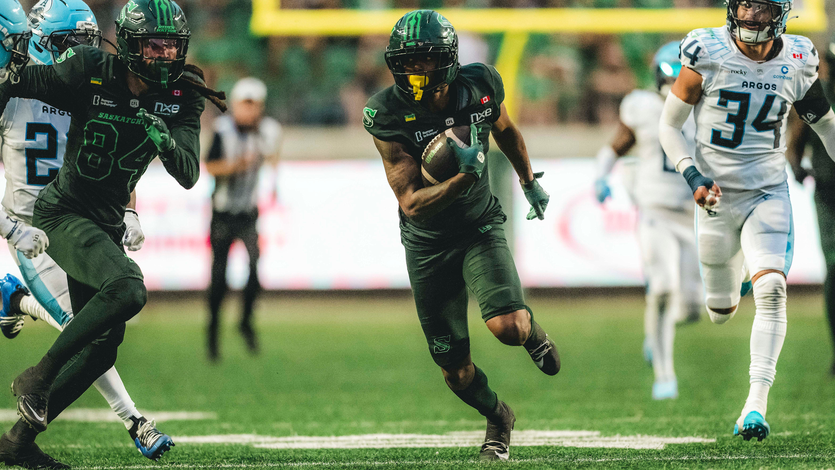 Roughriders’ KeeSean Johnson is on a record receptions pace 