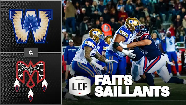 Semaine 18 : Montréal 37, Winnipeg 10