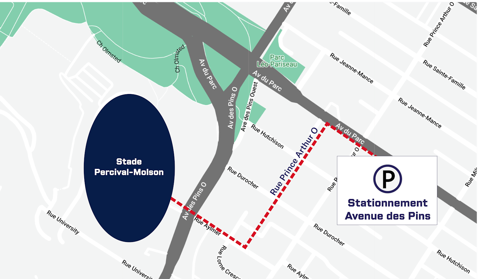 Stationnement - Avenue du Parc