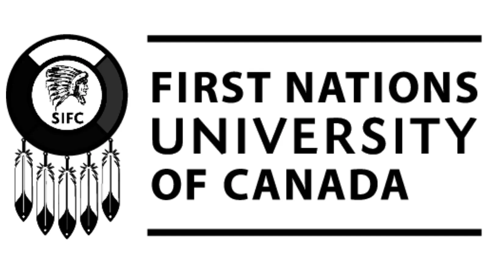 First Nations University of Canada - Black Logo