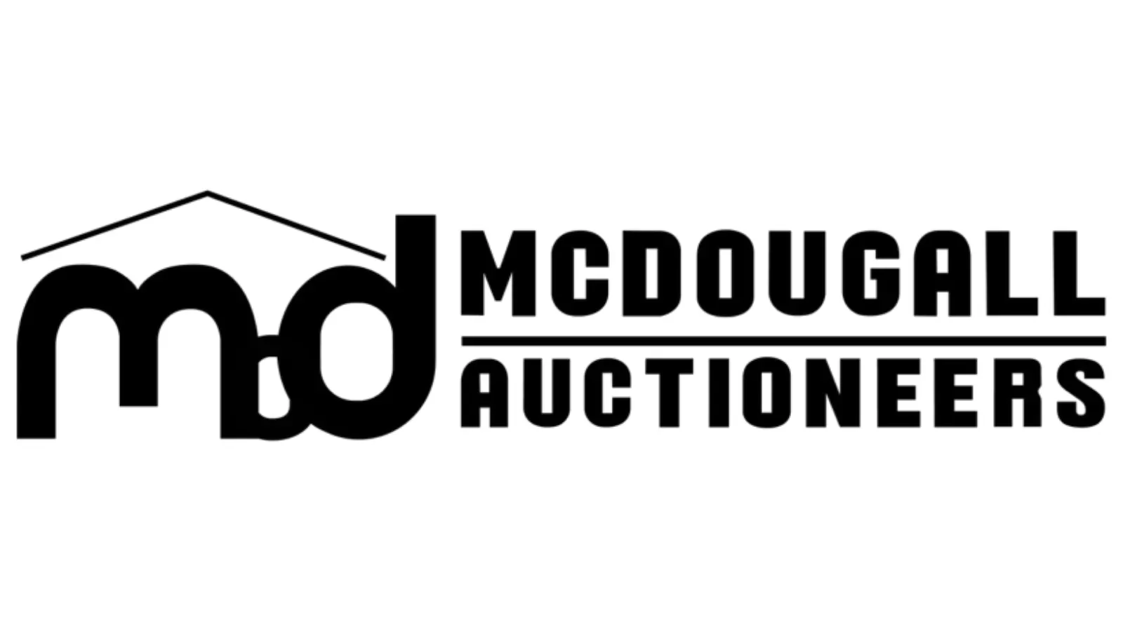 McDougall Auctioneers - Black Logo