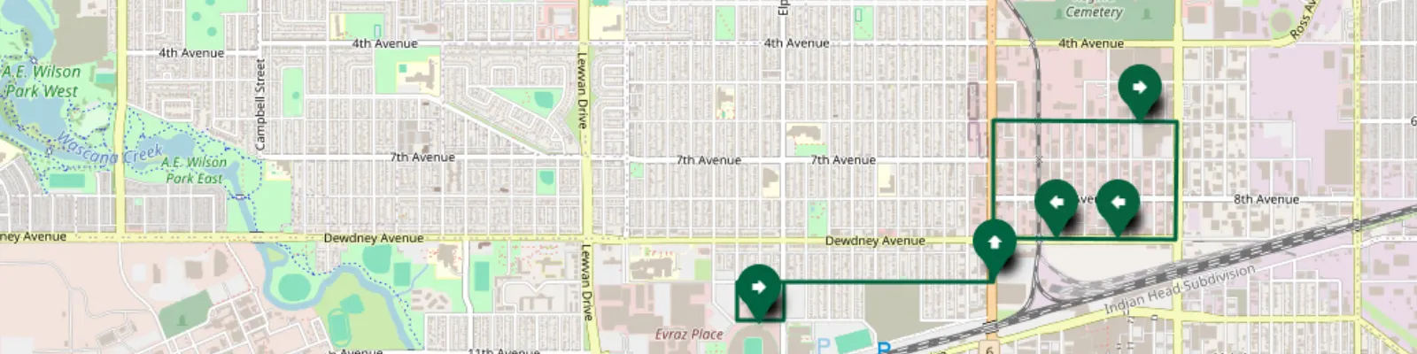 warehouse district map img