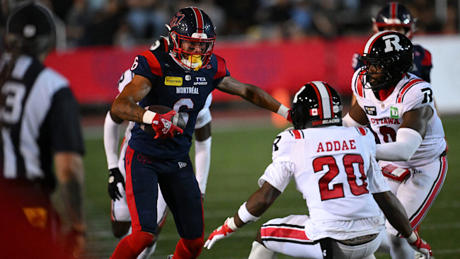 Bourbonnais : Malgré quelques minutes de retard, Montréal a servi une leçon de football à Ottawa