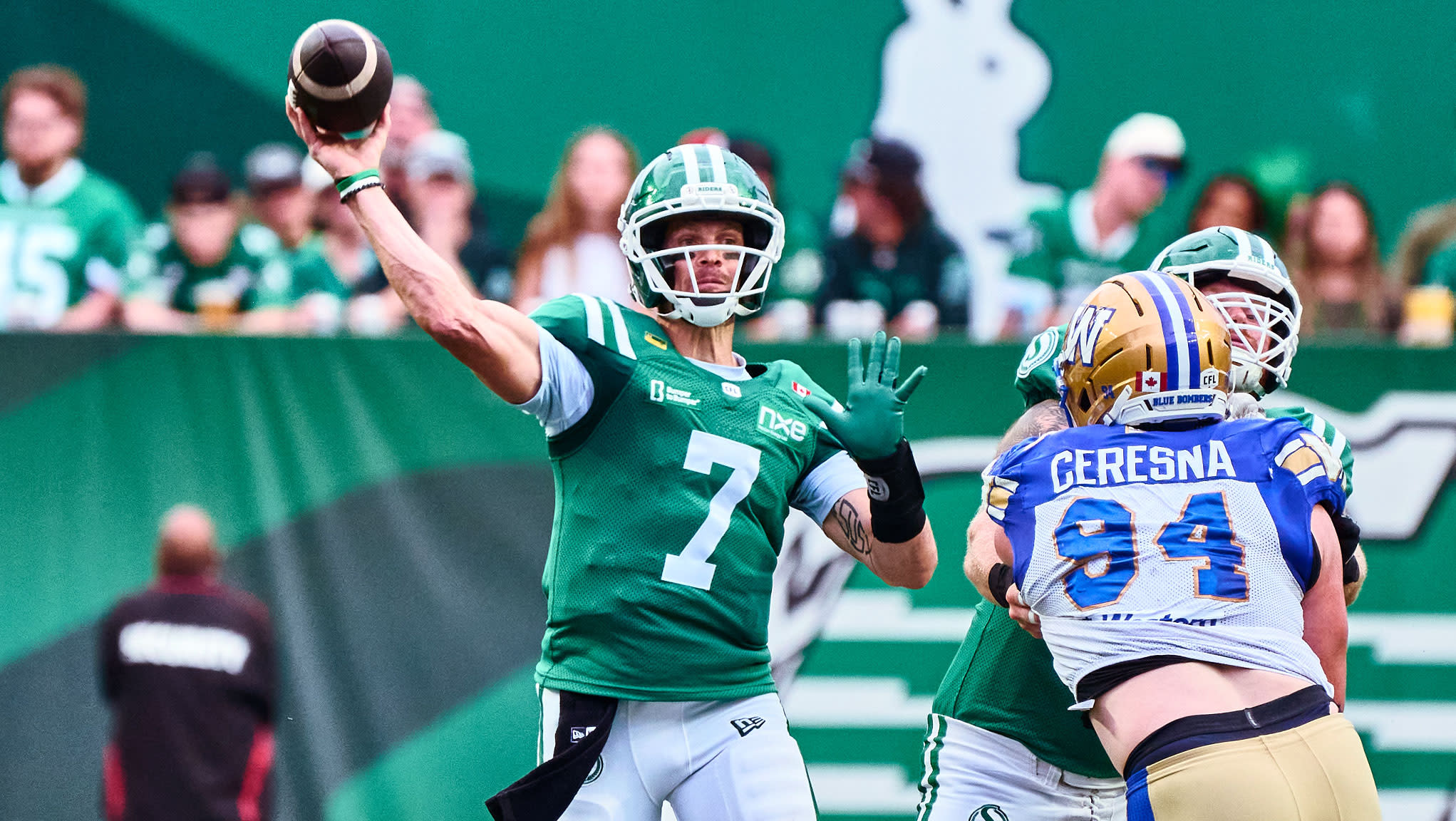 3 stats that defined Saskatchewan's OK Tire Labour Day Weekend win over Winnipeg