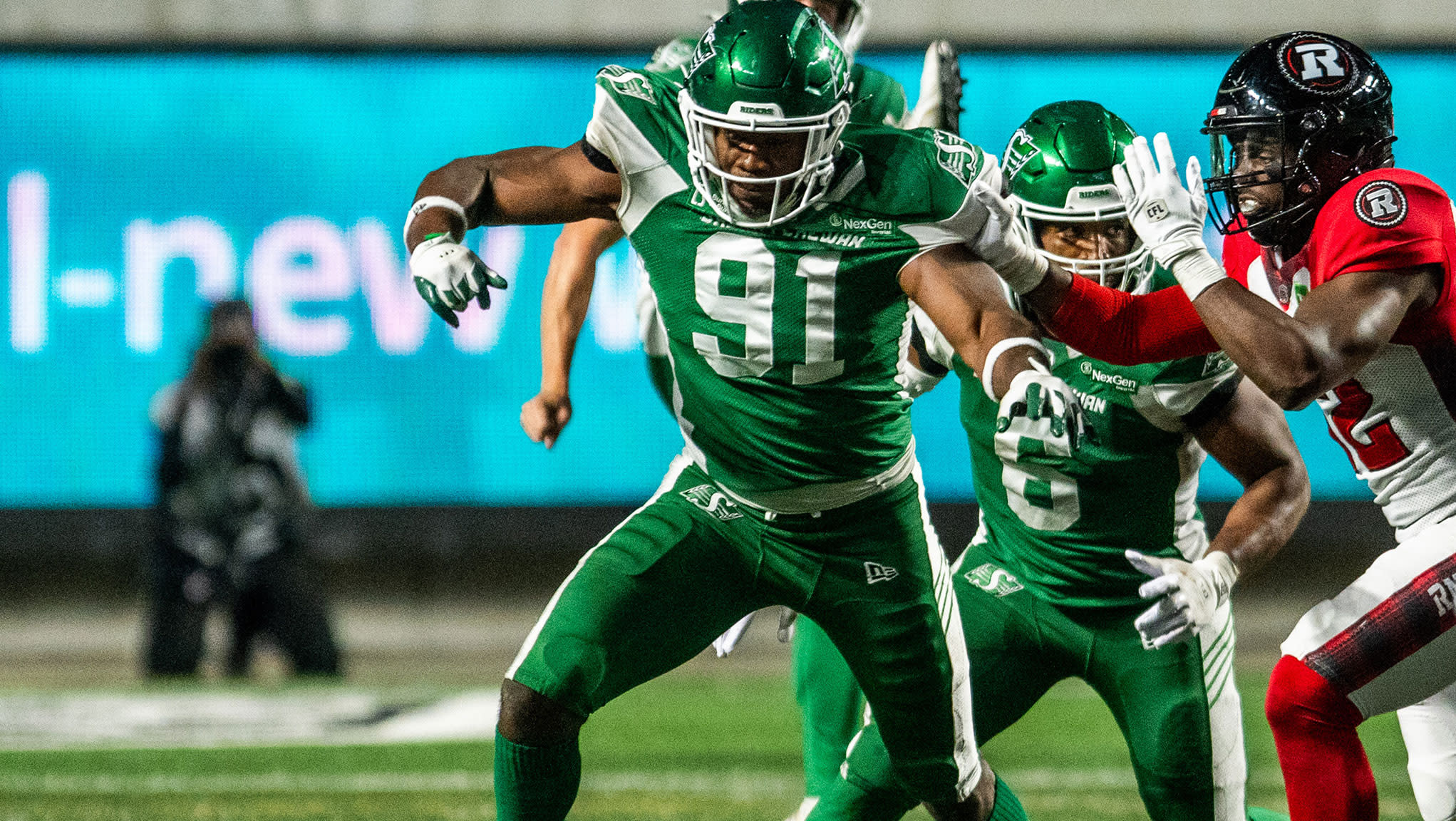 Riders sign American defensive lineman Aaron Patrick