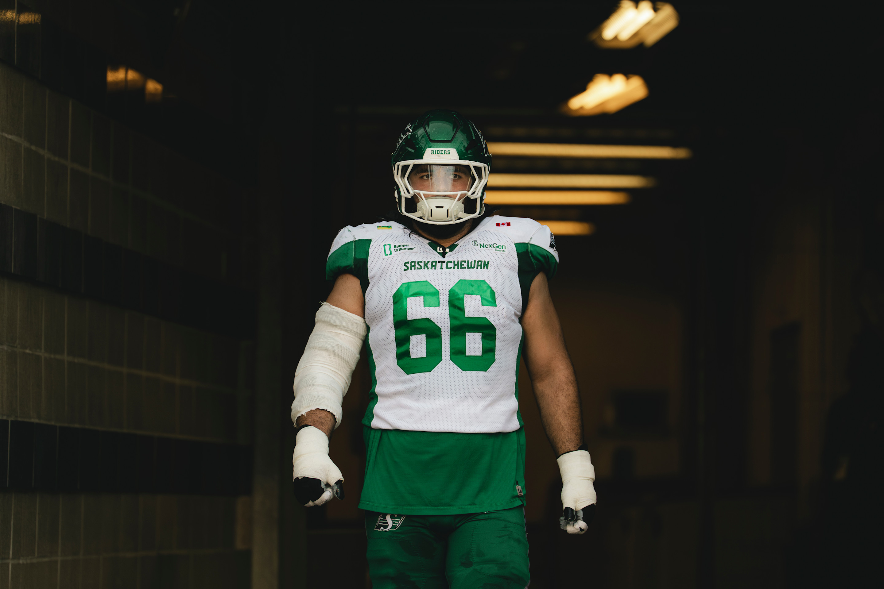 Brammer feels right at home at right guard