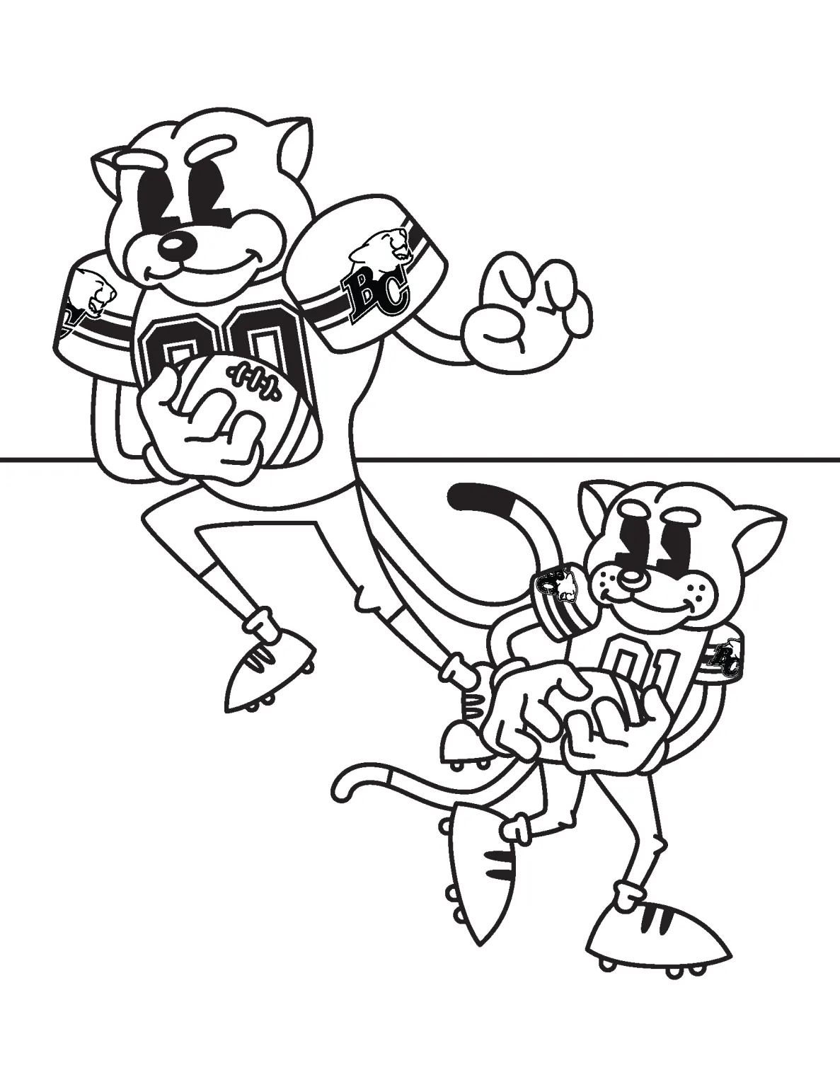 BC Lions Colouring Sheet - Image 4