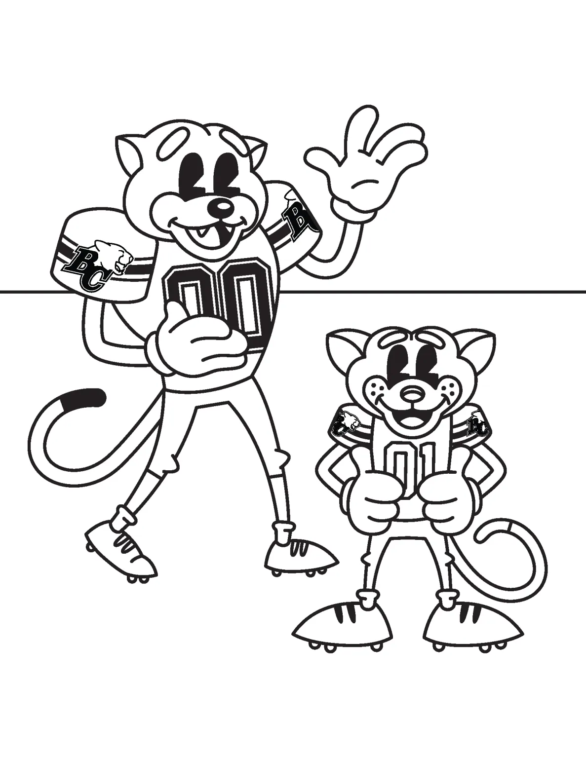 BC Lions Colouring Sheet - Image 5