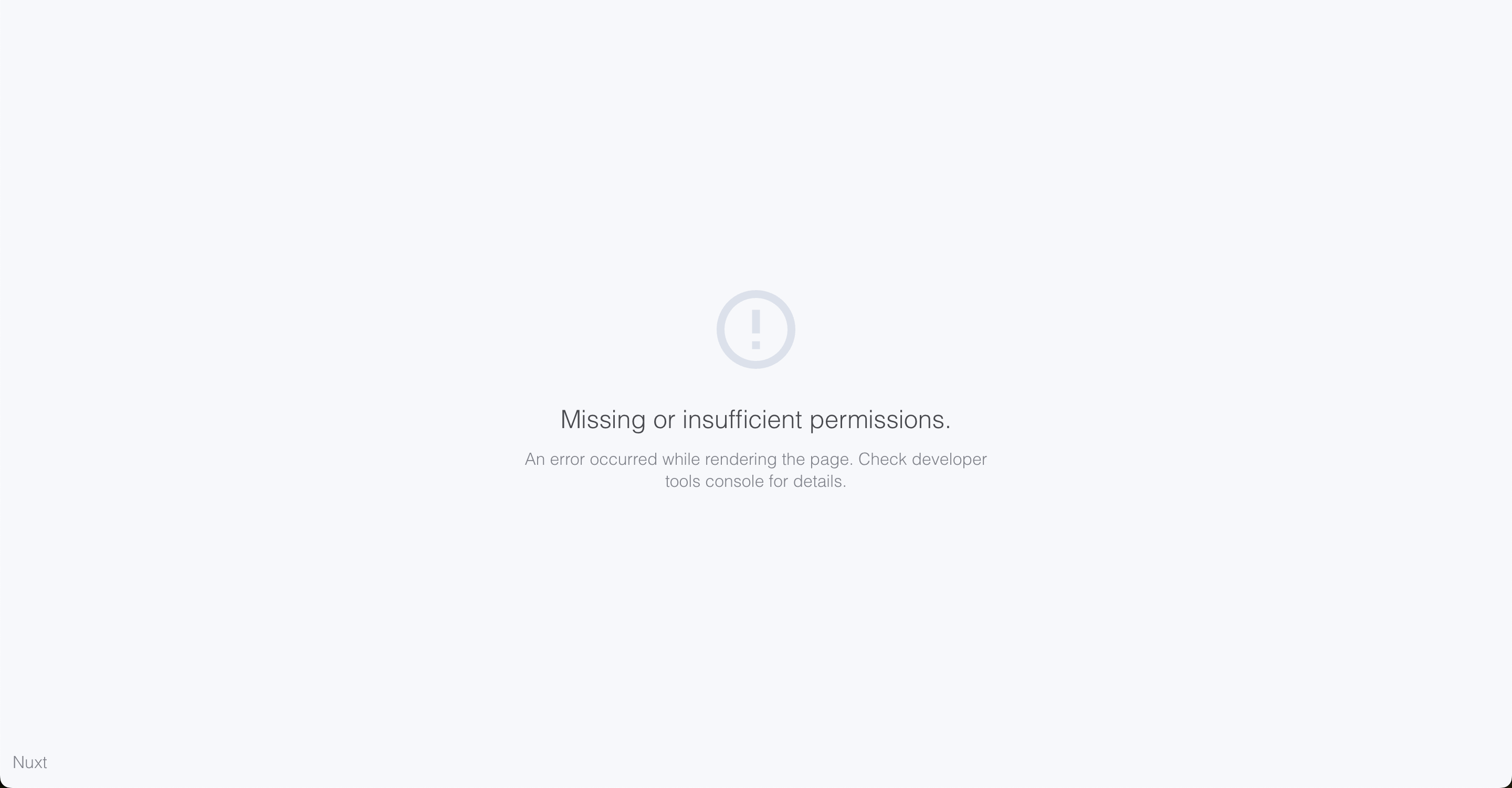 demo 2 permissions error
