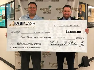 FABICash Donates $5,000 to the Chitimacha Tribe Education Trust Fund