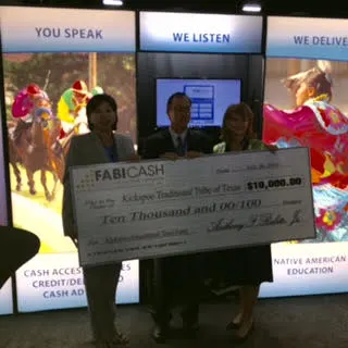 FABICash donates $10,000 for Native American Indian Education