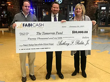 FABICash Donates $20,000 to The Tomorrow Fund