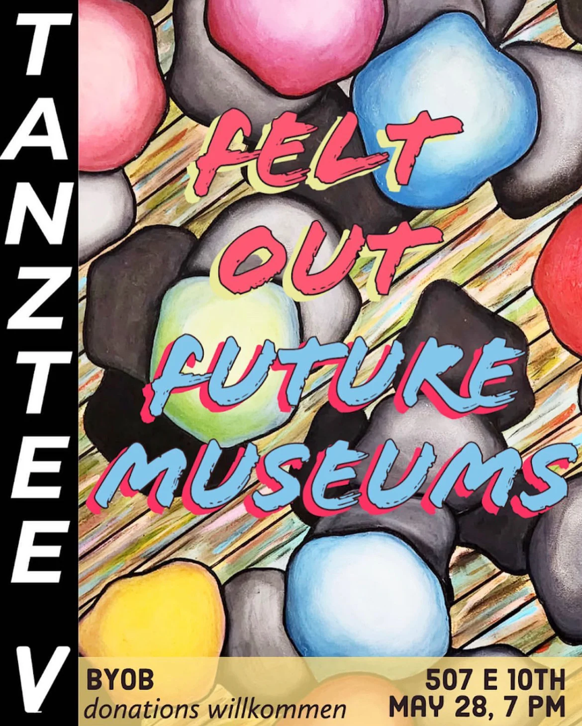 Future Museums and Felt Out at German Free School Poster.