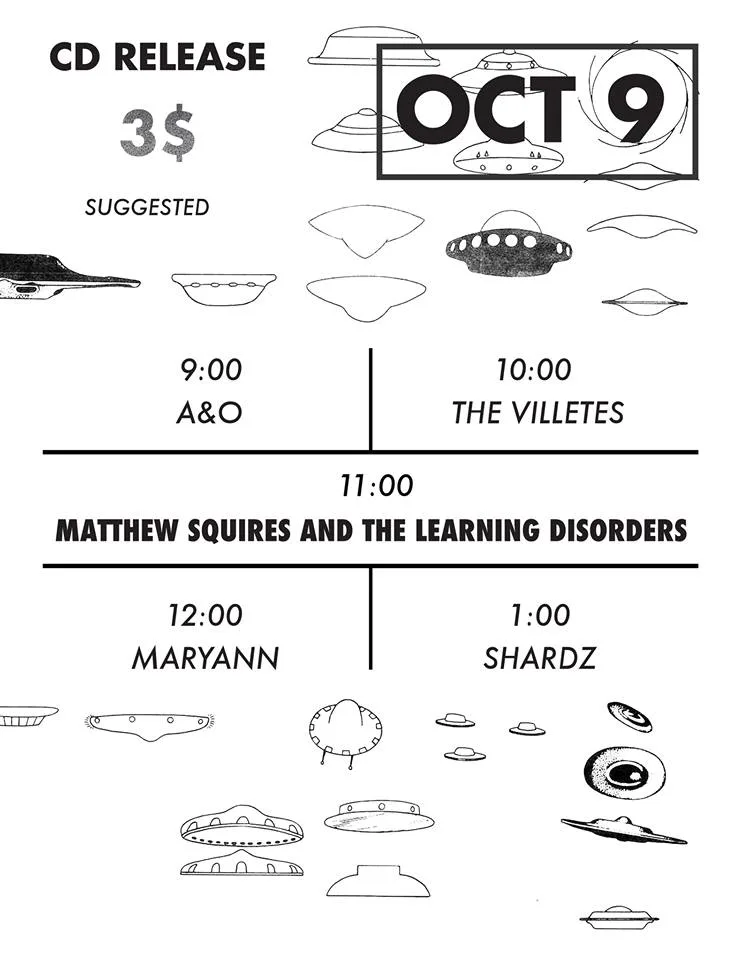 Matthew Squires and the Learning Disorders CD Release