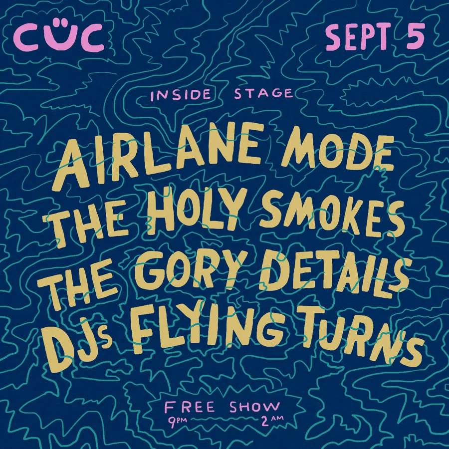 Airplane Mode, The Holy Smokes, The Gory Details, DJs Flying Turns at Cheer Up Charlies