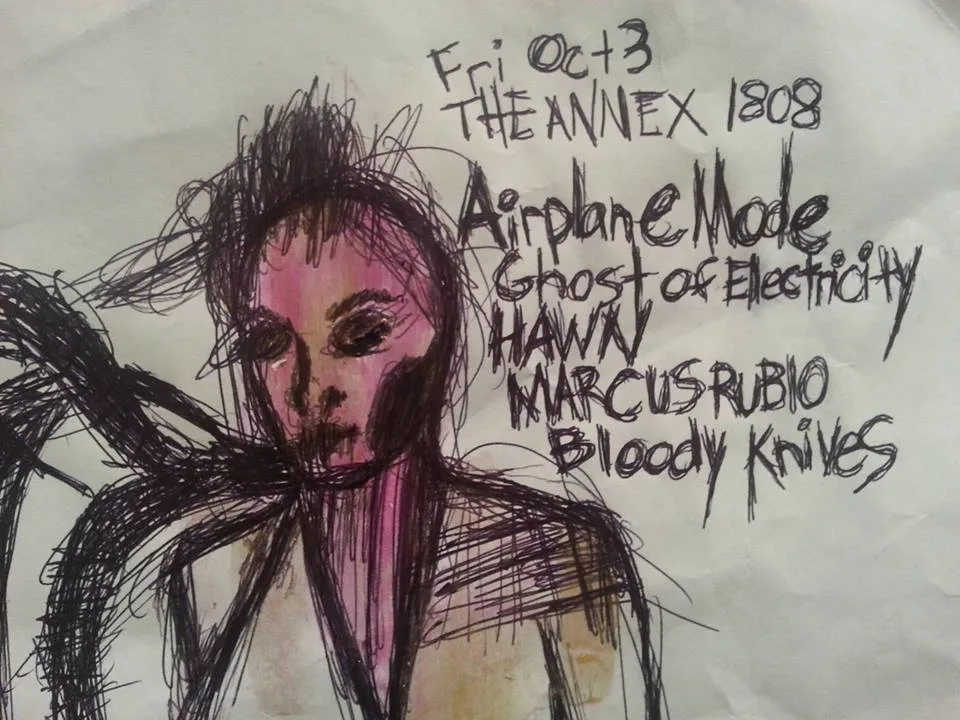 Airplane Mode, Ghost of Electricity, Hawn, Marcus Rubio, Bloody Knives at Club 1808 Annex