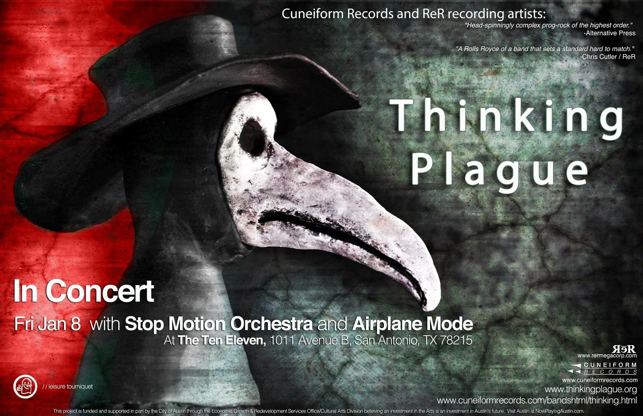 Thinking Plague, Stop Motion Orchestra, Airplane Mode at The Ten Eleven