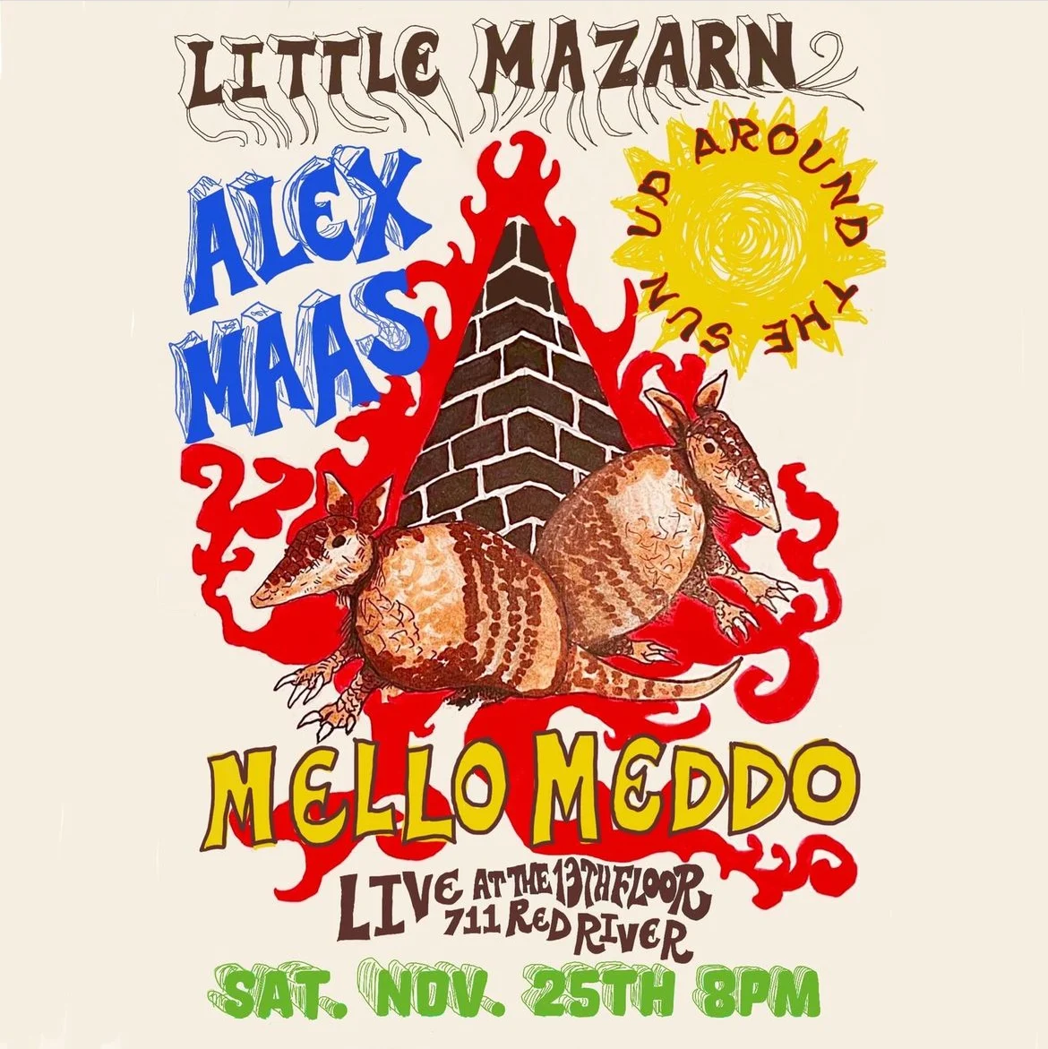 Little Mazarn, Up Around the Sun, Alex Maas, Mello Meddo at 13th Floor