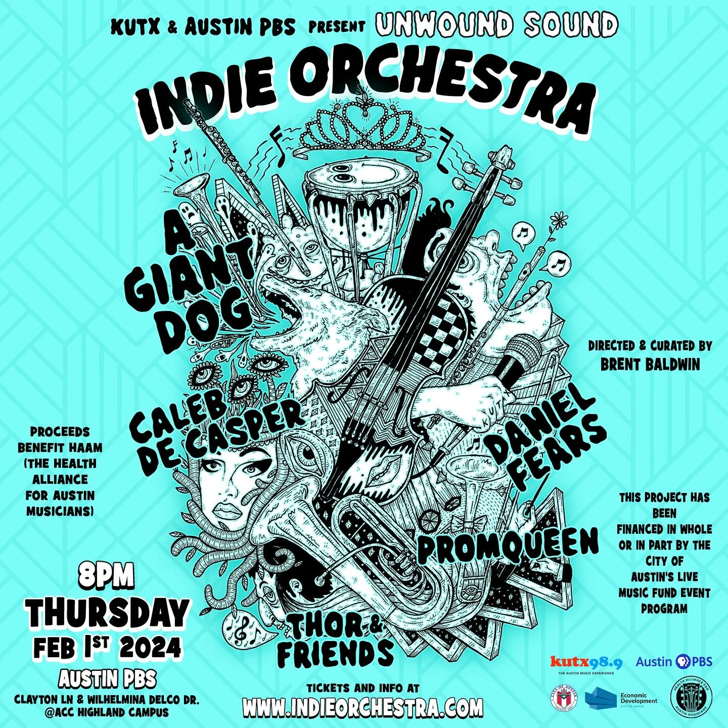 Indie Orchestra at Austin PBS Flyer