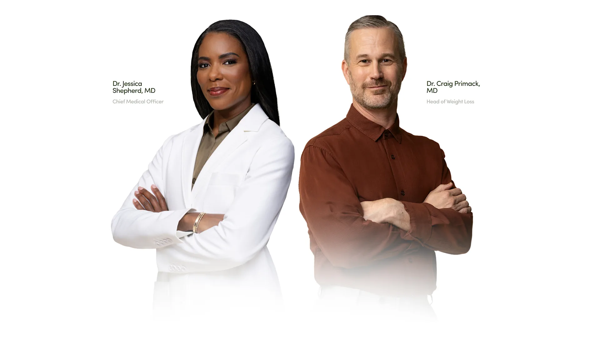 Dr Jessica Shepard, Cheif Medical Office and Dr Craig Primack, Head of Weight Loss
