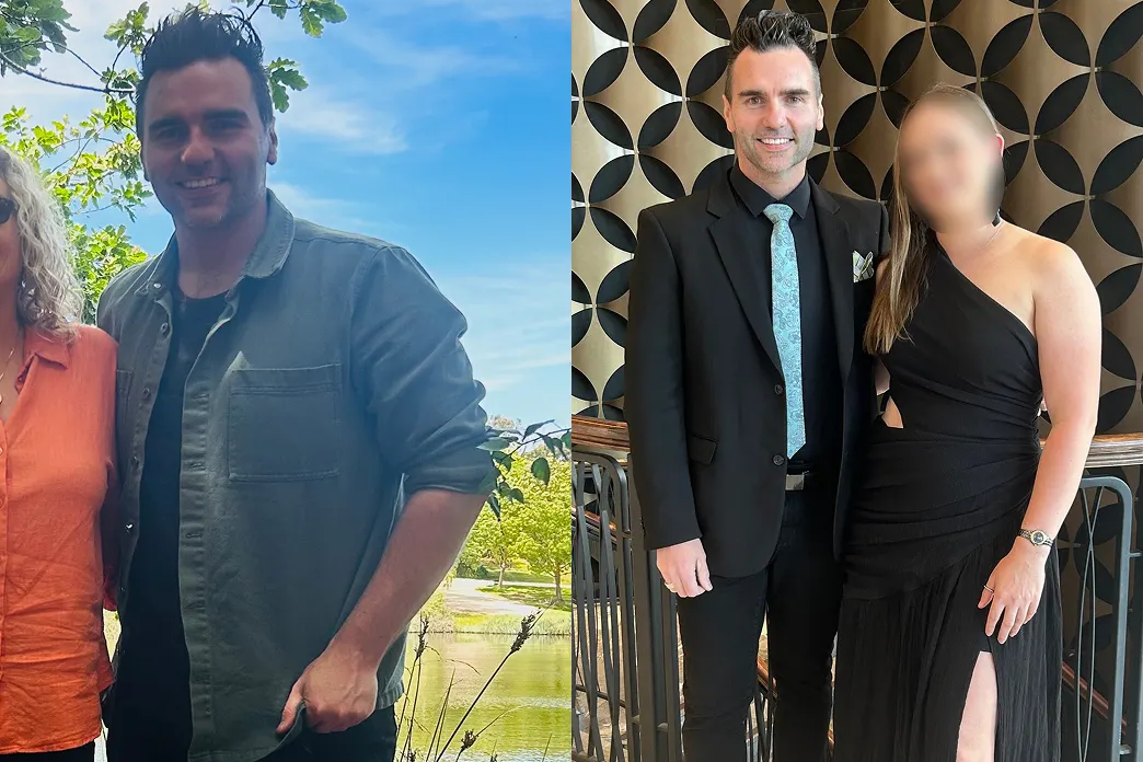 Before and after image of Hims weight loss patient Jonathan