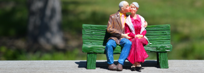 Retirees on a bench