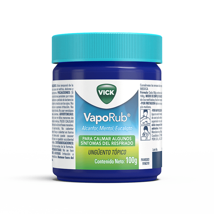 Vick VapoRub - Ayuda a aliviar congestión nasal, tos y dolores musculares│ Vick Perú