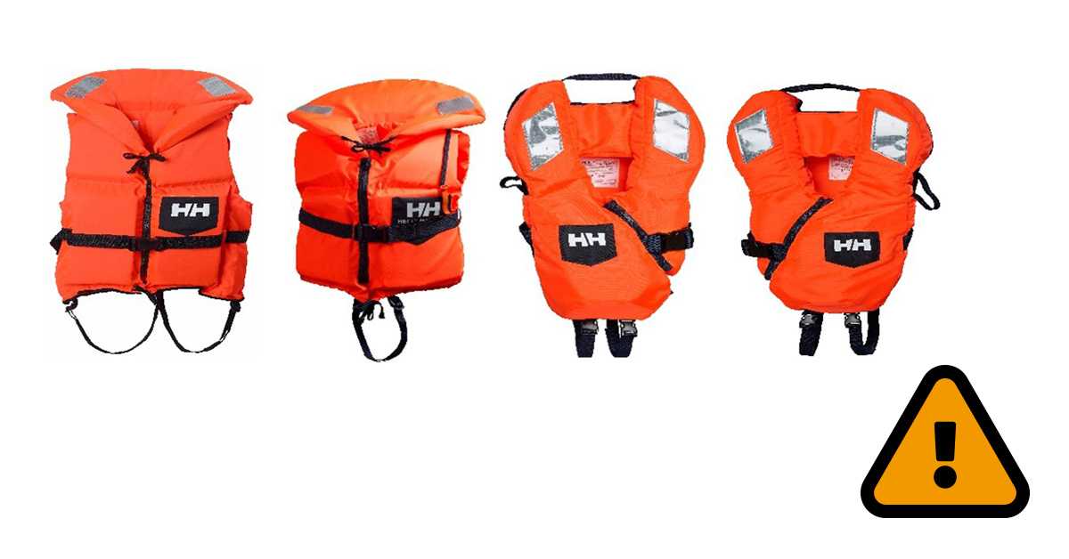 Helly Hansen 召回救生衣因溺水风险