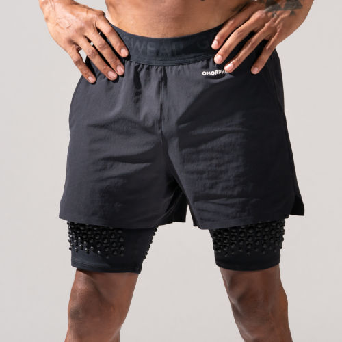 Front View of Male wearing Omorpho black G Short 