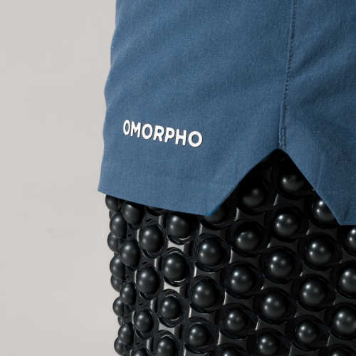 OMORPHO M G-Short Ocean weighted workout shorts - logo detail