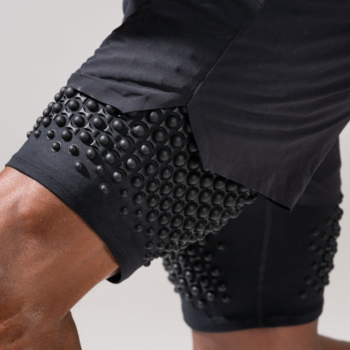 Close-up View of Male wearing Omorpho black G Short 