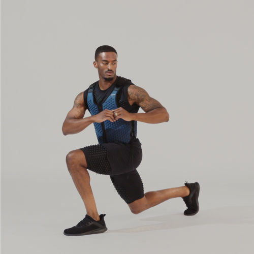 Video Thumbnail of man in twist lunge with Ocean G-Vest weight vest for men