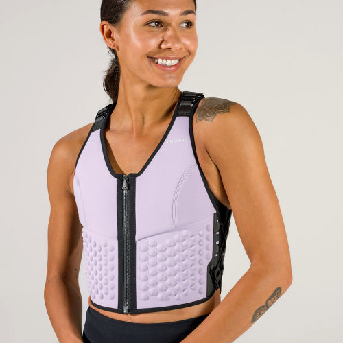 OMORPHO W G-Vest lavender weight vest for women - front portrait