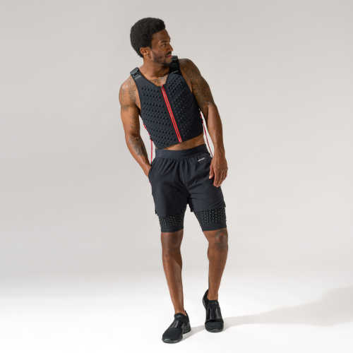 OMORPHO M G-Vest Sport men's light weighted vest - full body with black weighted G-Short