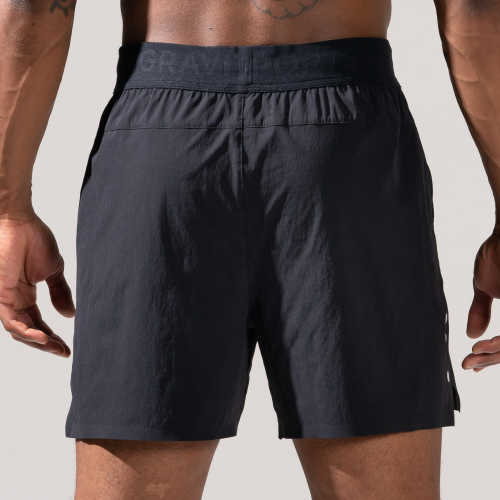 OMORPHO M O-Short Black workout shorts - back view