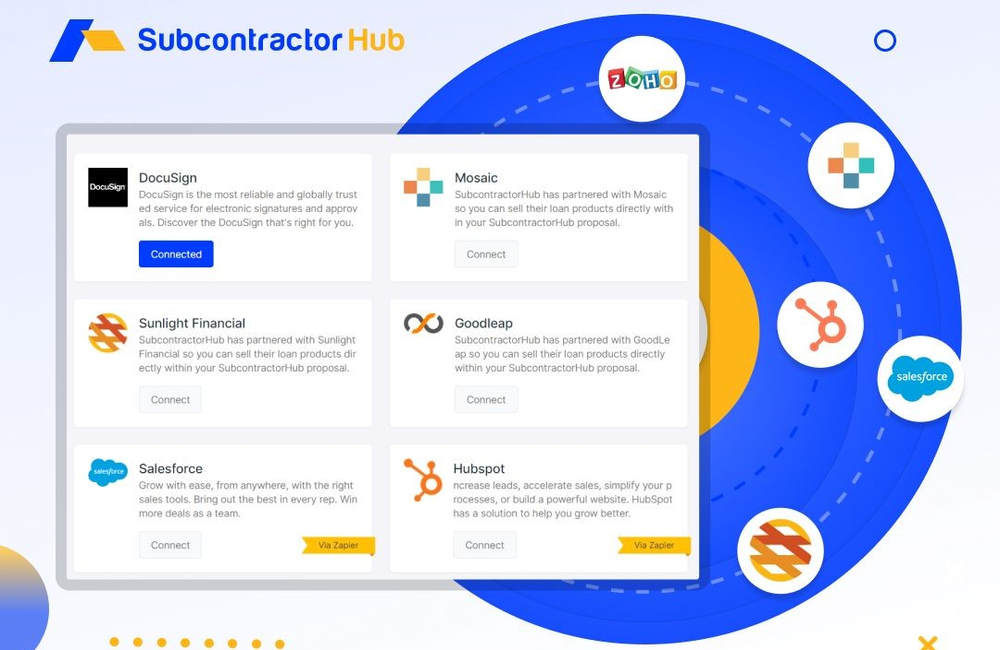 SubcontractorHub seamless integrations