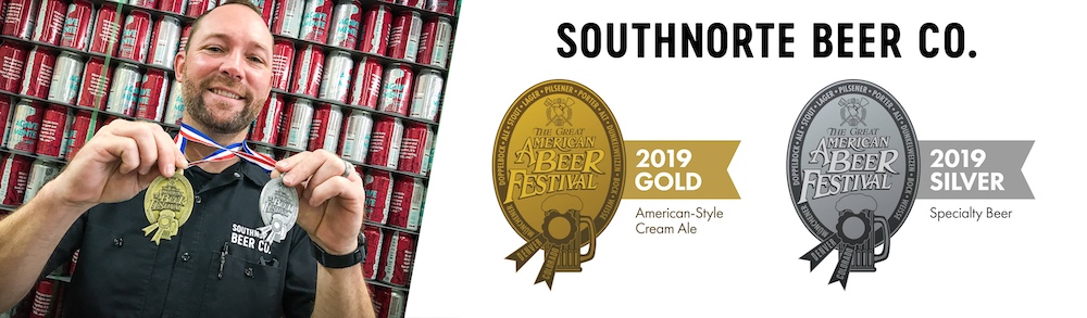 SouthNorte Beer Co. Wins Gold and Silver Medals at the 2019 Great American Beer Festival®