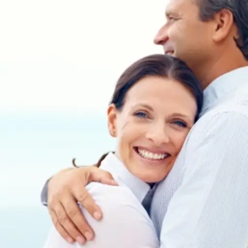 Couple hugging, there is hope.