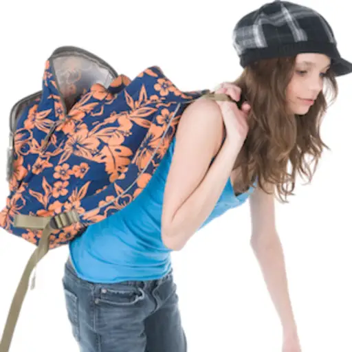 Overloaded back pack