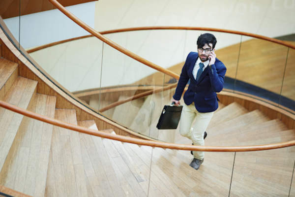 buisnessman走楼梯