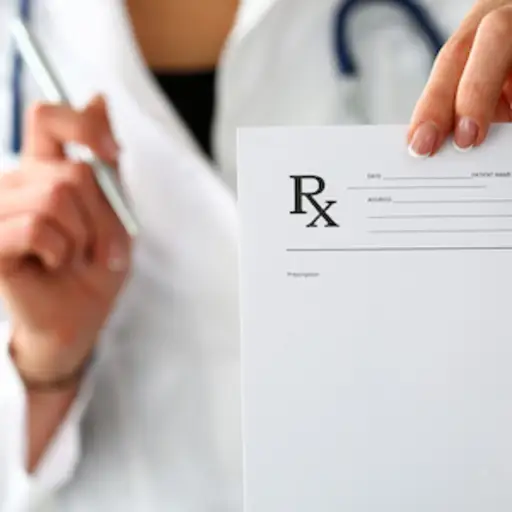 Blank prescription, no prescription needed concept.