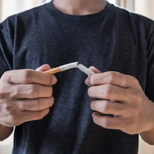 男人戒了烟,戒了烟瘾。