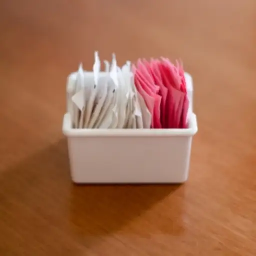 Sweetener packets.