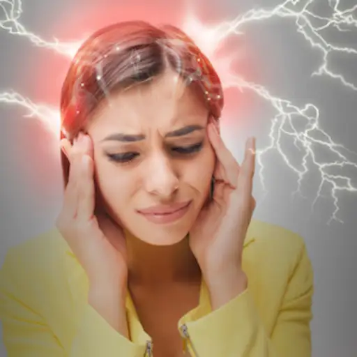 Migraine with aura concept